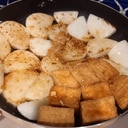 簡単！長芋と揚げ出し豆腐のうまうま焼き
